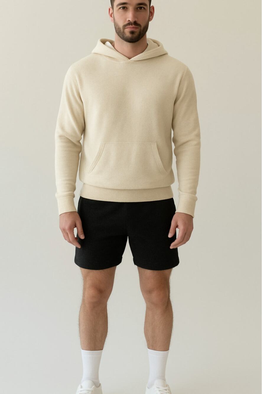 ACTIVE CASHMERE Men's Seamless Weight Cashmere Shorts Small Black NWT